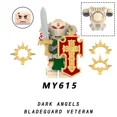 thumbnail image 4 of MY611 MY615 Bricks Doll Dark Ange Blood Angel Ultramarines Salamanders Mini Action Figure Model Toy Building Blocks Gift, 4 of 10