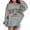 Grey, variant on Girls Casual Hoodies 2026 Long Sleeve New York Brooklyn Graphic Hooded Sweatshirt with Pockets Kids Pullover Tops
