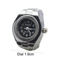 thumbnail image 5 of harmtty Couple Watch High Elastic Adjustable Alloy Fashionable Finger Ring Watch for Men,#4, 5 of 8