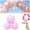 3 Balls*light Pink, variant on Reusable Inflatable Balloon Garland Arch Kit, 3/7 Pcs Linked Pvc Balloons with Elastic Bands, Party Decoration for Birthdays, Weddings & Celebration
