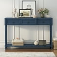 thumbnail image 2 of Prehome Console Table Sofa Table with Drawers for Entryway with Projecting Drawers and Long Shelf (Antique Navy, OLD SKU: WF189574AAM), 2 of 9
