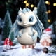 thumbnail image 5 of Colgante de adorno acrílico azul y blanco para árbol de Navidad - adorable decoración navideña para casa, coche o bolso, 5 of 5