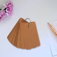 thumbnail image 4 of KAKOWELY portable notepads 4Pcs Kraft Paper Binder Ring Easy Flash Cards Memo Scratch Notes Pads3.54"X2.17"X0.59", 4 of 5