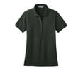 thumbnail image 5 of Port Authority Ladies Stretch Pique Polo-S (Grey Smoke), 5 of 6