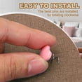 thumbnail image 7 of Uxcell 100Pcs Upholstery Twist Pins Headliner Bed Pins Furniture for Bed Armrest Slipcovers Skirt Bed Skirts Fabric SofaPink Heart 0.63x0.55inch, 7 of 7