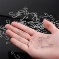 thumbnail image 5 of 200PCS Ornament Hooks, Christmas Ornament String with Snaps, Christmas Tree Hangers Baubles Ball Metal & Wire Hooks Xmas Decoration S Hooks Holidays Decoration (Silver), 5 of 9