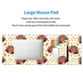 thumbnail image 5 of Rocae Fall Turkey for Gaming Mouse Pad, Mouse Pad Large, Office Computer Keyboard Mousepad, Keyboard and Mouse Pad with Stitched Edges,31.5 x 11.8 in, 5 of 5