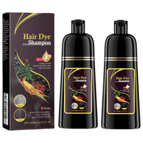 Dark Brown Hair Dye Shampoo 3 in 1 for Gray Hair Coverage Hair Color Shampoo for Women and Men Instant Herbal Ingredients con tinte Shampoo - Long Lasting