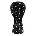 thumbnail image 2 of Yuyamidu Black Golf Ball Golf Club Covers Driver Headcover Hybrid Headcover Fairway Wood Head Covers PU Leather Golf Headcovers for Clubs Women Golfer, 2 of 8