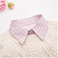 thumbnail image 3 of Fake Collar for Women White Striped Pointed Detachable Collar Decorative Accessory 1 Pc, 3 of 5