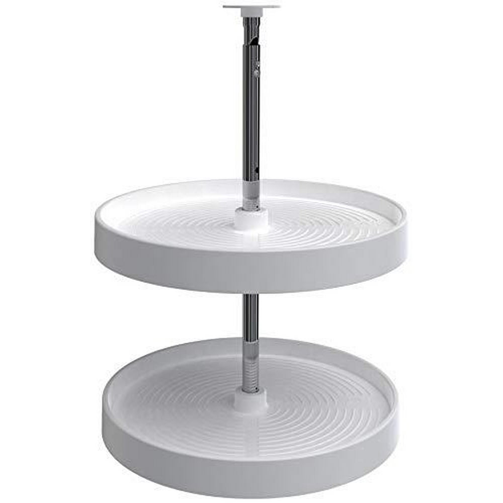 revashelf 18" full circle 2shelf lazy susans, white