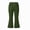 Green, variant on WAVSUF Girls School Flare Pants Elastic Waist Soft Comfort with Pockets Fall Casual Uniform Pants Brown 7-8