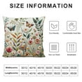 thumbnail image 5 of Shiartex Spring Summer Floral Pillow Covers Wildflower Sage Green Flowers Butterfly Botanical Plants Print Vintage Decorative Throw Pillows Seasonal Pillow Cases Couch Bed Sofa Decor,Multi-Size White, 5 of 5