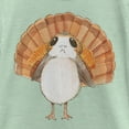 thumbnail image 2 of Girl's Star Wars Turkey Porg  Graphic Tee Mint X Large, 2 of 4