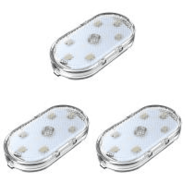 Luces LED Nocturnas Táctiles para Coche Lámpara Lectura Inalámbrica Techo Color Blanco