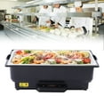 thumbnail image 6 of 500W 9L Electric Chafing Dish Food Warmer Buffet Server Adjustable Temperature Food Container W/Lid, 6 of 16