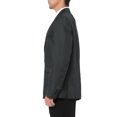 thumbnail image 3 of MODA NOVA Big & Tall Men's Notched Lapel One Button Dress Business Blazer Dark Gray 2XLT, 3 of 4