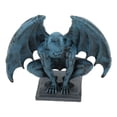 thumbnail image 4 of Blue Resin Gargoyle Statue, Lifelike Garden Ornament for Home & Yard Decor Gothic Charm, 4 of 8