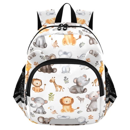 ALAZA Cute Elephant Zoo Mini Backpack School Bookbag Age 3-7 Medium