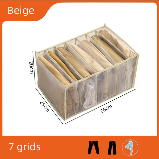 Caja de almacenamiento de ropa para pantalones, organizadores de almacenamiento de ropa, armario, cajón, organizador de ropa interior, camiseta, suéter