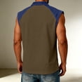 thumbnail image 3 of Collared Sleeveless Shirts for Men Casual Summer Cut Off Tank Tops Button Golf Casual Workot Tops for Daily Wear, 3 of 6