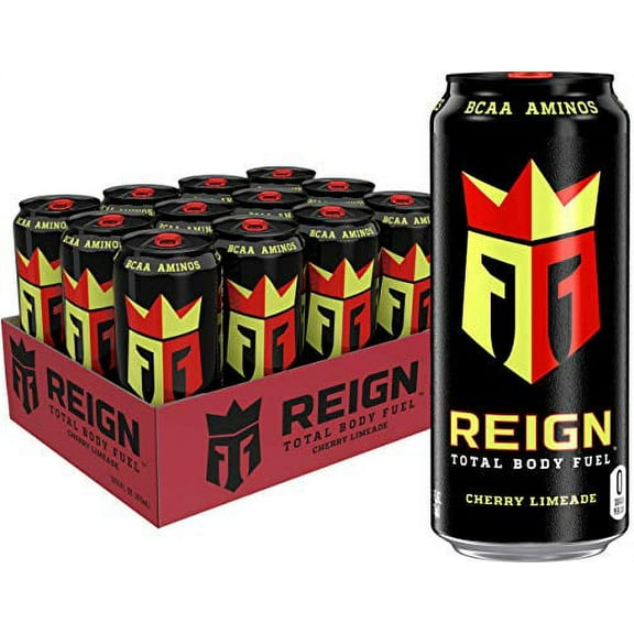 Reign Total Body Fuel, .. Cherry Limeade, Fitness & .. Performance Drink, 16 Fl .. Oz (Pack of 12)