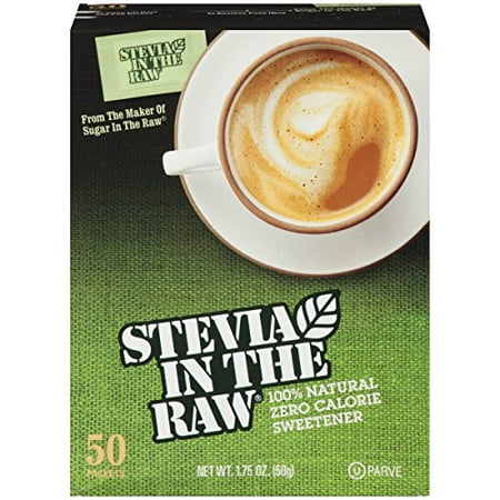 Stevia Sweetener In The Raw, 50-Count Packages