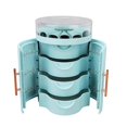 thumbnail image 1 of Drawer Jewelry Box Double Door 5 Layer Large Capacity Jewelry Storage Case with Clear Lid for Necklace Earring Ring, 1 of 4
