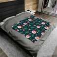 Christmas Snowman Dinosaur Furry Soft Cozy Blanket Wool Flannel Plush