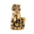 thumbnail image 4 of Pure Brass Chinese Twelve Animal Figurine Symbol Chinese Ornament Luck Charm Goat, 4 of 9