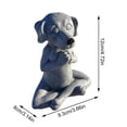 thumbnail image 3 of Xihbxyly Estatua de Buda con Forma de Perro, Adorno de Jardín con Forma de Perro Yoga, Decoración Zen, Decoración Primaveral para El Hogar, Uso En Exteriores E Interiores, Adorno para Parterres, Rega, 3 of 7