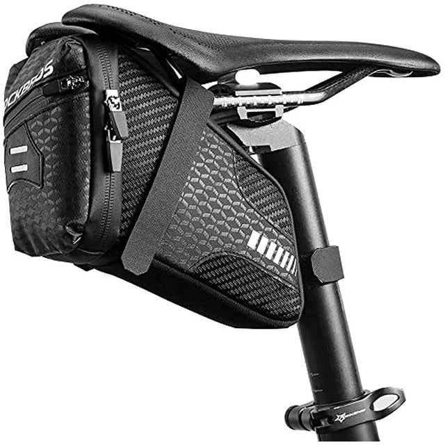 Bolsa de Sillin ROCKBROS C29 para Bicicleta 1.5L con Soporte Rigido y Reflectantes