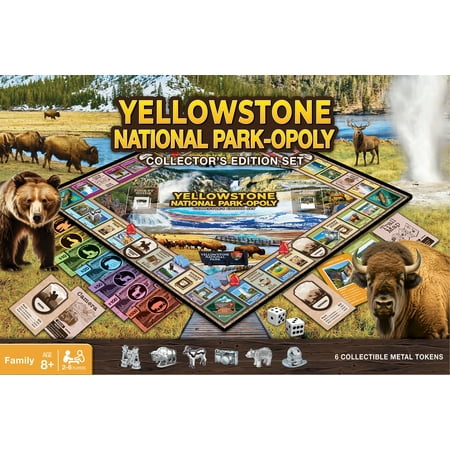 MasterPieces Yellowstone National Park Opoly Board Game - Family Fun, Educational Trivia Game