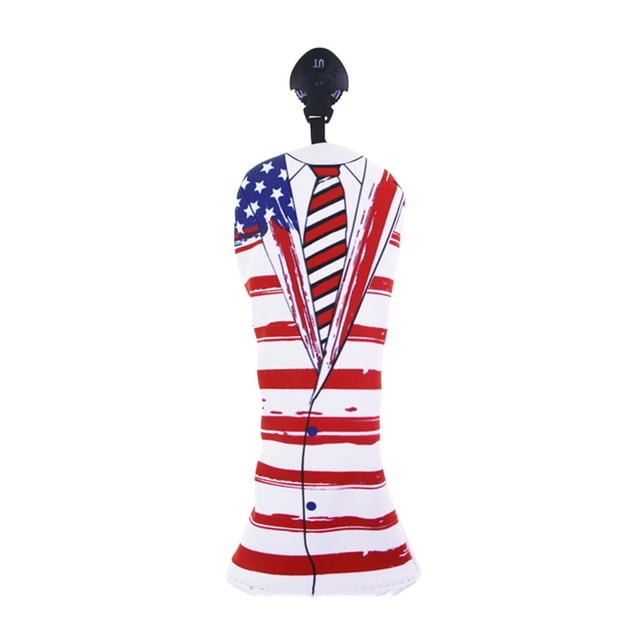 Accesorios de golf Chaqueta de la bandera americana de la PU UT Encabezado en la cabeza Equipo de deporte Impermeable Fairway Interior espesado de la placa de felpa Monstrate OD008025-00