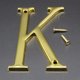 thumbnail image 2 of Letra del alfabeto del número de puerta Números De Puerta Pulidos De 100 Mm Letra Del Alfabeto Número De Puerta De Casa Flotante K Magideal Letra del alfabeto del número de puerta, 2 of 6