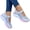 Grey, variant on sunsanly 1 Pair Casual Shoes Flat-bottom Non Slip Fastener Tape Thick Platform Plus Size Walking Breathable Mesh Wedge Sports Shoes Women Accessory