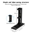 thumbnail image 3 of Computer Graphics Card Bracket Scalable GPU Support Lifting Jack Graphics Card Companion Black White black, 3 of 6