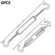thumbnail image 4 of Tensores de cables de acero inoxidable M5, paquete de 6 ganchos y ganchos tensores de alambre ganchos y ganchos tensores ajustables de alta resistencia,, 4 of 5