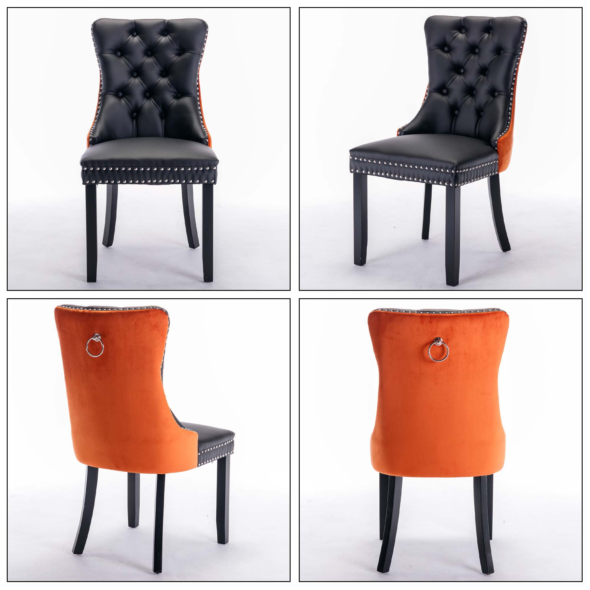 Free Shipping! Aukfa High-End Upholstered Dining Chairs Set