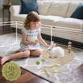 thumbnail image 4 of RUBYHOME Caja de arena extragrande para conejos 43 x 30 x 16 cm, 4 of 8