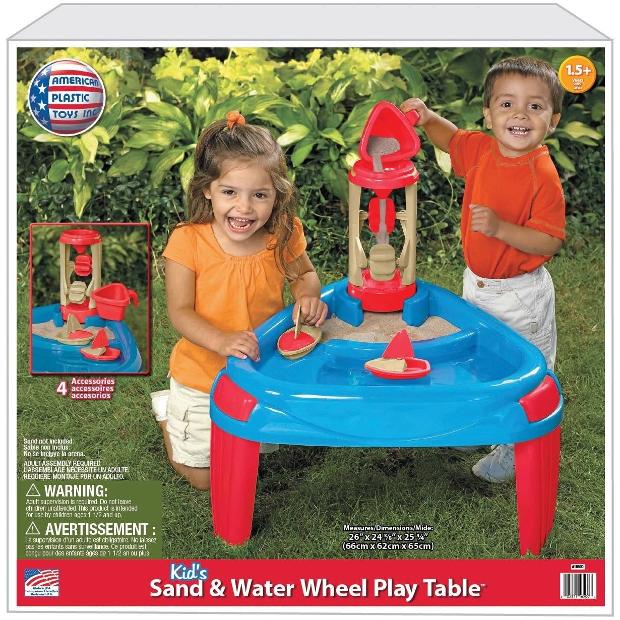 american plastic toys sand and water play table