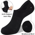 thumbnail image 5 of No Show Socks Womens Cotton Low Cut Non Slip Casual Socks Invisible Flat Boat Liner Socks (6/9 Pairs), 5 of 5
