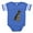 Royal Blue, variant on CafePress - German Shepherd Puppy - Cute Infant Baby Football Bodysuit