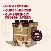 Atkins Chai Tea Latte Flavored High Protein Shake, Ready to Drink, Low Sugar and Low Carb Shakes, Keto-Friendly, Made with Real Tea, 4 Count