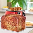 thumbnail image 4 of ZUXONGSY Fall Maple Leaf Toast Cover 2 Slice Bread Toaster Oven Dustproof Cover Wide Slot Bread Maker Cover Toaster Protector Reusable Kitchen Appliance Accessories Thanksgiving Decor, 4 of 7