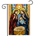 thumbnail image 2 of Briarwood Lane Stained Glass Nativity Garden Flag, 2 of 4