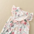 thumbnail image 4 of KVPLBQFD Boys Sweatsuits Size 6 Baby 0-3 Months Baby Girl Onesies Girl Romper Pink Crushed Floral Fly Sleeve Outside Bodysuit Romper Jumpsuit Clothes Graceful Clothes for 2 Year Old Boy, 4 of 5