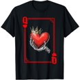 thumbnail image 1 of T-Shirt Assorti de Couple Reine Roi de Cœur - comme sur l'Image - 4TG, 1 of 2