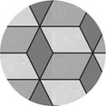 thumbnail image 1 of Ahgly Company Machine Washable Indoor Round Transitional Gainsboro Gray Area Rugs, 8' Round, 1 of 7