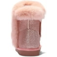 thumbnail image 4 of Kushyshoo Pink Girls Snow Boots Warm Faux Fur Lined Glitter Strap Winter Shoes Lightweight with Hook-and-loop Size 3M, 4 of 6